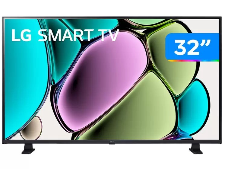 Smart TV 32” HD LED LG Wi-Fi - Bluetooth com Alexa 2 HDMI 1 USB