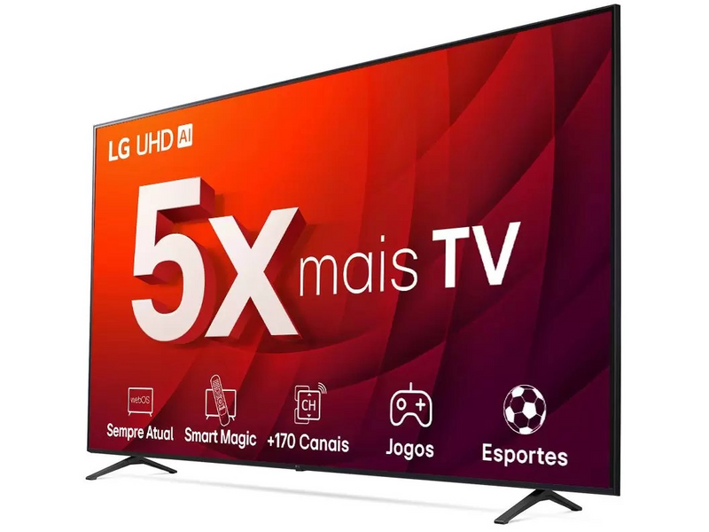 Smart TV 50” 4K Ultra HD LED LG - Wi-Fi Bluetooth Alexa 3 HDMI IA