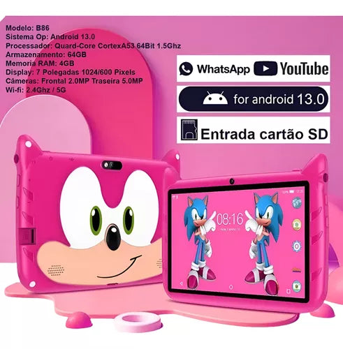 TABLET INFANTIL 2030 4Ram /64Gb (SONIC)