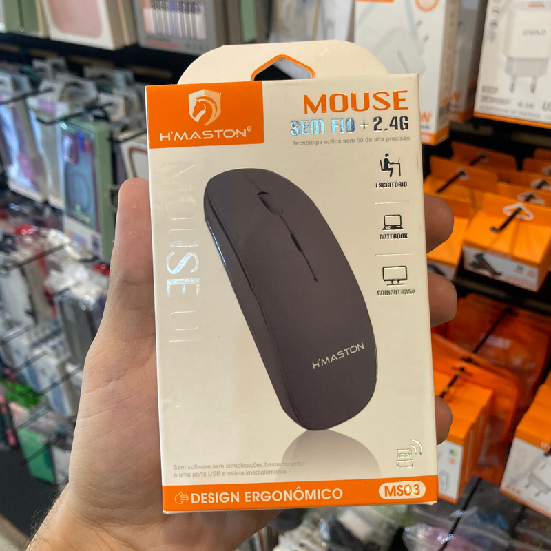 Mouse Wireless - Sem fio - H'Maston