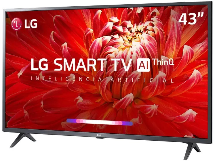 Smart TV 43” Full HD LED LG 60Hz - Wi-Fi Bluetooth HDR 3 HDMI 2 USB